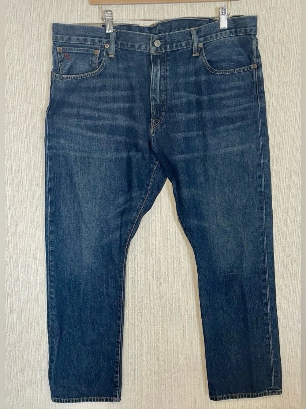Polo by Ralph Lauren Men's Dark Blue Relaxed Denim Jeans